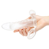 Size Up Vibrating Two Inch Penis Extender With Ball Loop SLEEVES